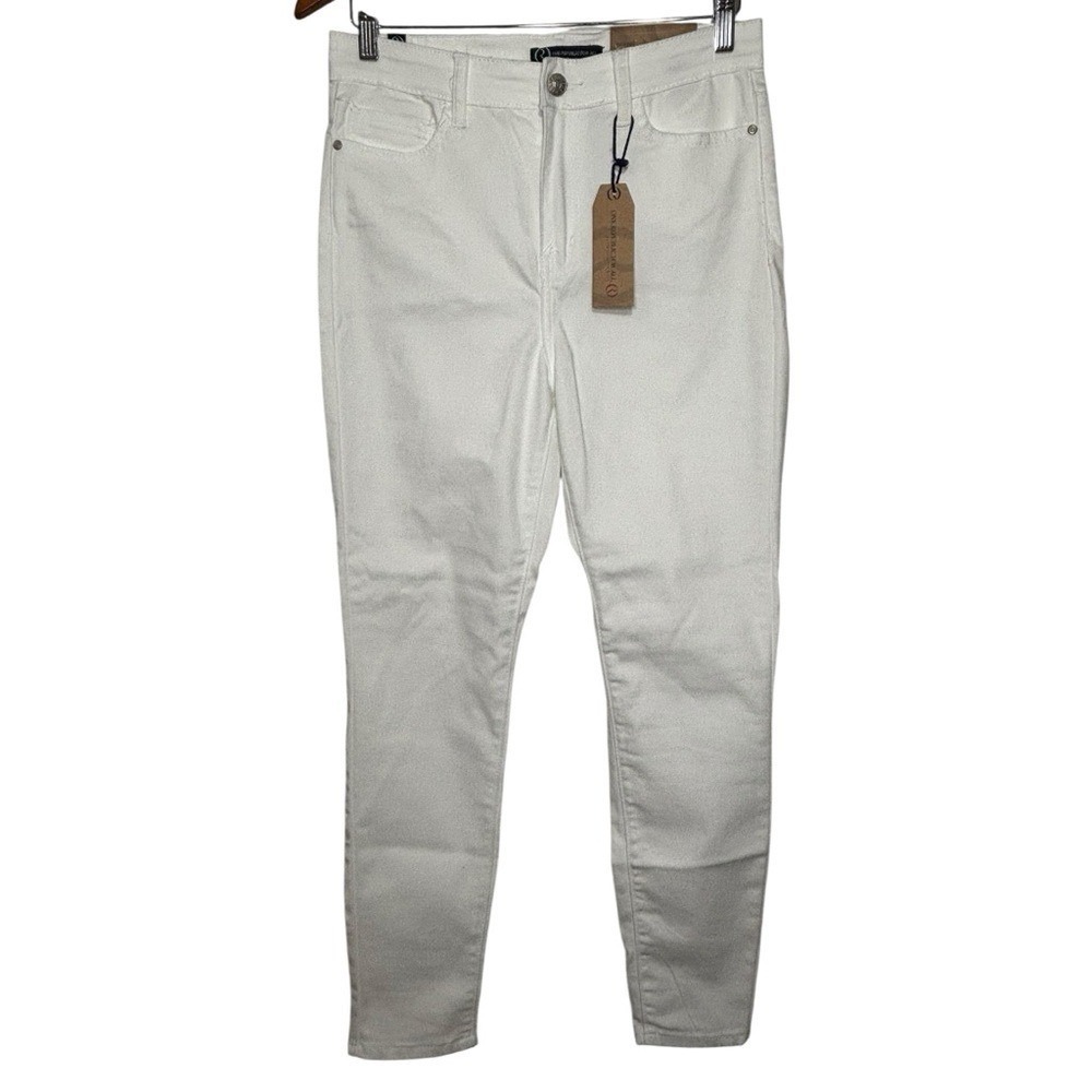 One Republic for All Size 10 White HighRise Skinny‎ Ankle Jeans